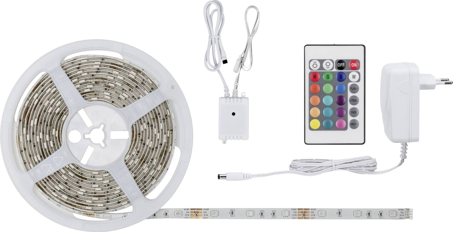 Paulmann SimpLED 78978 Ruban LED (Set complet) avec connecteur mâle 12 V 5 m RVB 1 pc(s)