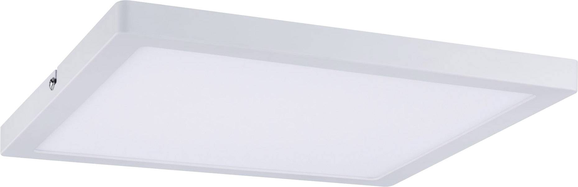 Panneau LED rectangulaire blanc en saillie au plafond, assurant un éclairage uniforme et conçu pour l'éclairage général d'une pièce.