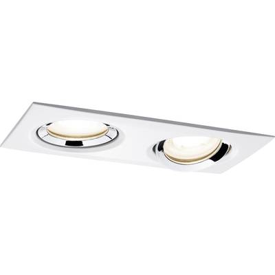 Paulmann Nova Spot LED encastrable pour salle de bains  LED  GU10 14 W IP65 blanc mat, chrome