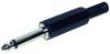 Jack 6.35 mm mâle, droit TRU COMPONENTS 1559773 Nombre de pôles: 2 mono noir 1 pc(s)