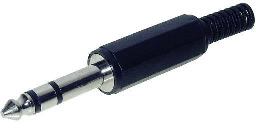 Jack 6.35 mm mâle, droit TRU COMPONENTS 1559781 Nombre de pôles: 3 stéréo noir 1 pc(s)