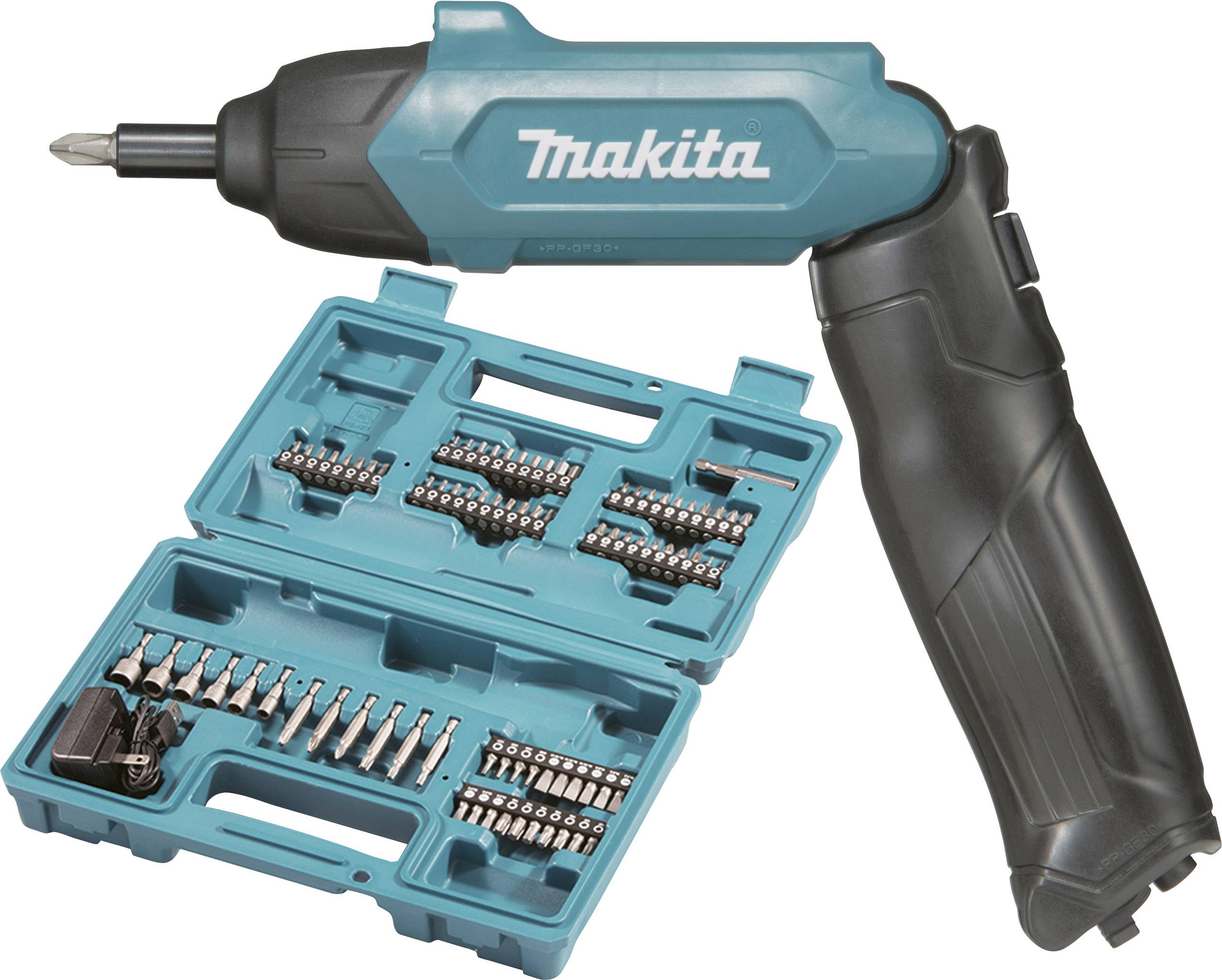Tournevis sans fil Makita DF001DW 3.6 V 1.5 Ah Li-Ion + batterie, +  chargeur, + accessoires, + mallette - Conrad Electronic France