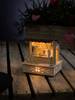 Konstsmide 2822-100 Figurine en bois marché blanc chaud LED naturel, marron émission de lumière indirecte, avec interrupteur