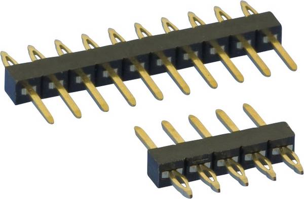 TRU COMPONENTS Barrette mâle (standard) Nbr de rangées: 1 Nombre de pôles par rangée: 4 TC-1886S-12-004-00 1 pc(s)