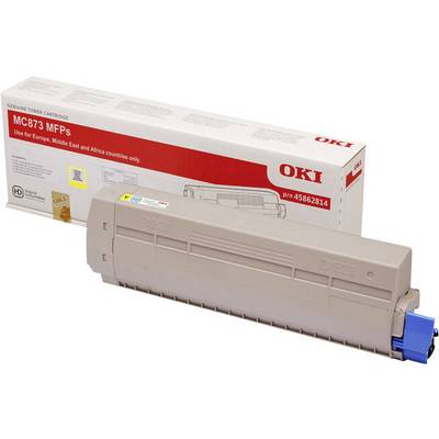 OKI Toner MC873 d'origine jaune 10000 pages 45862814-0
