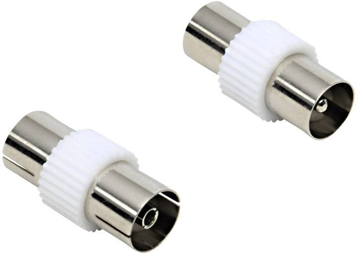BKL Electronic 0403543 Set de connecteurs coaxiaux Connexions: Fiche coaxiale IEC, Prise coaxiale IEC 1 set