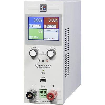 Alimentation de laboratoire réglable EA Elektro Automatik EA-PS 9080-60 T  0 - 80 V/DC 0 - 60 A 1500 W USB, USB-Host Aut