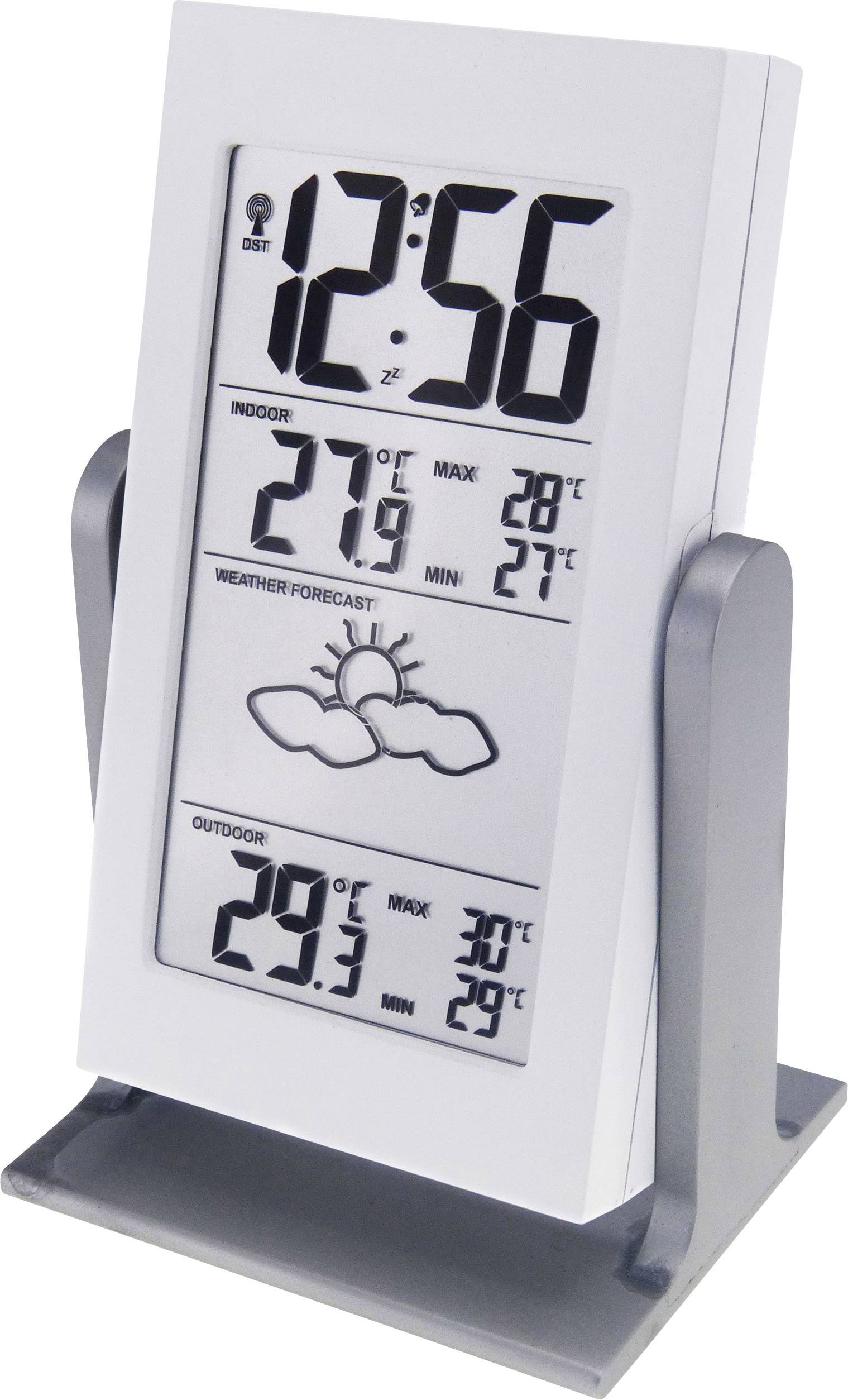 Station météo radiopilotée numérique Techno Line WS 9135 blanc, argent-1