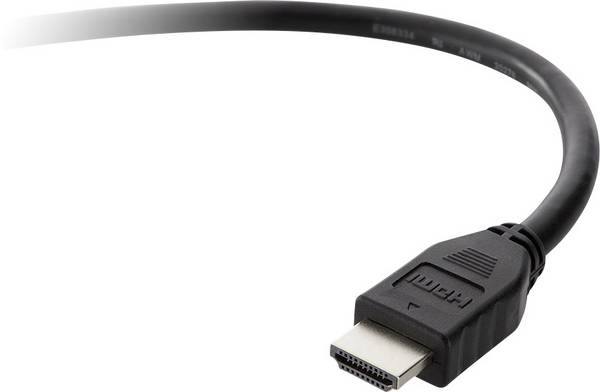 Câble de liaison Belkin HDMI Fiche mâle HDMI-A, Fiche mâle HDMI-A 0 mm noir F3Y017BT3M BLK 4K UHD Câble HDMI
