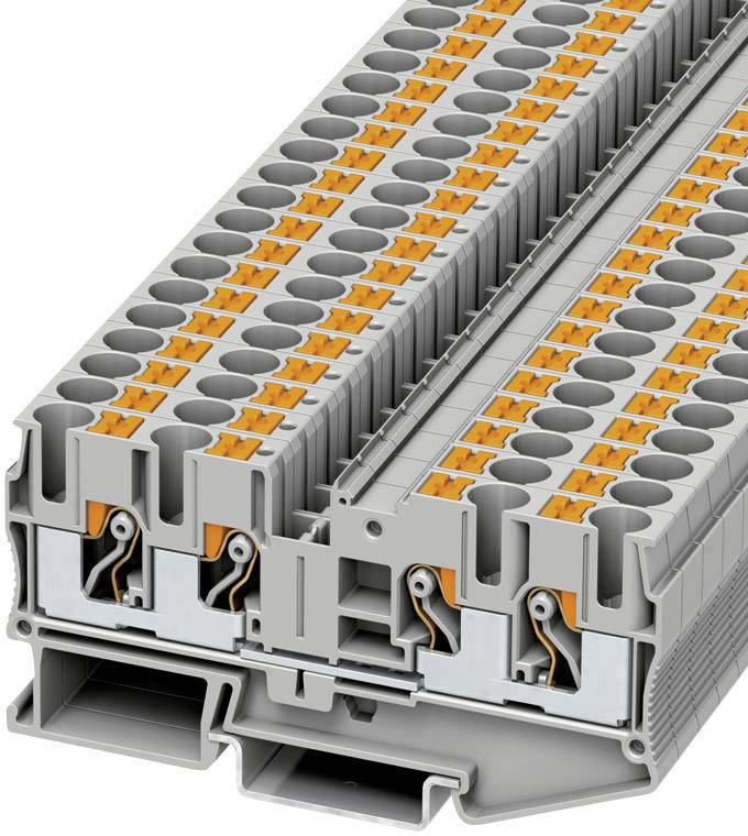 Phoenix Contact 3212934 Borne de passage 8.2 mm ressort de traction gris 50 pc(s)