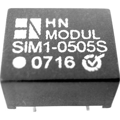 Convertisseur CC/CC pour circuits imprimés HN Power SIM1-0512S-DIL8 Nbr. de sorties: 1 x 5 V/DC 12 V/DC 100 mA 1 W 1 pc(