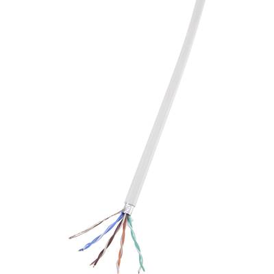 TRU COMPONENTS 1567148 Câble réseau CAT 5e F/UTP 4 x 2 x 0.14 mm² blanc 305 m