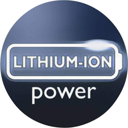 Illustration d'un symbole de 'Puissance lithium-ion' sous forme de batterie.