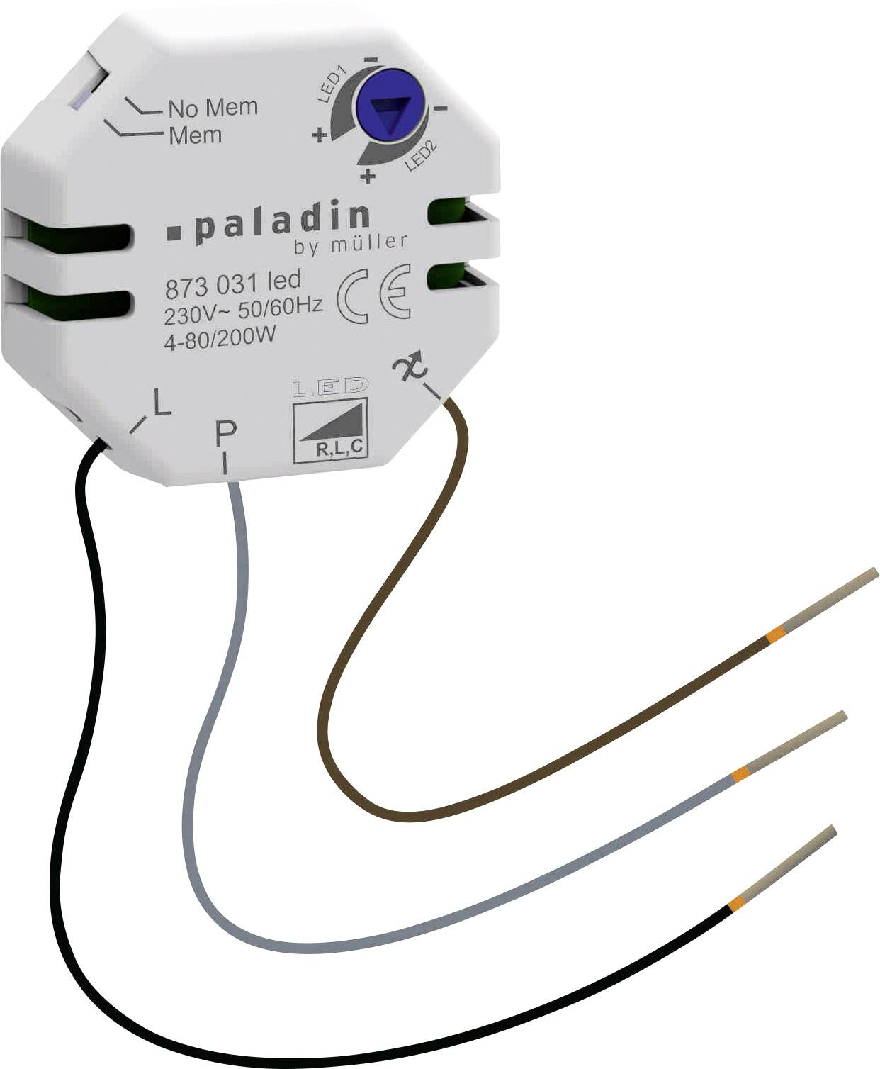 Variateur encastré Müller 23811 blanc