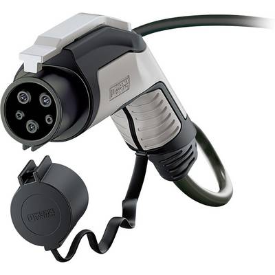 Un connecteur électrique à broches multiples avec un couvercle amovible, adapté pour la charge des véhicules électriques.