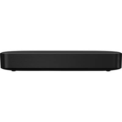 Un appareil électronique noir rectangulaire, probablement un projecteur, avec une surface lisse.