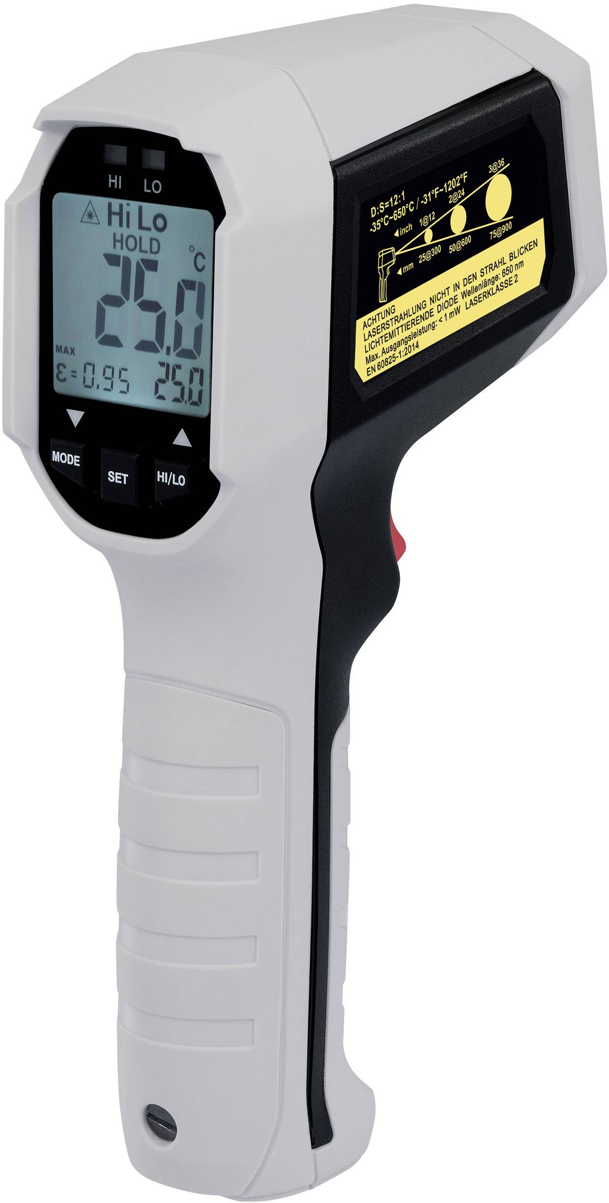 VOLTCRAFT IRF 65012DIP Thermomètre infrarouge Optique 121 35 à +650