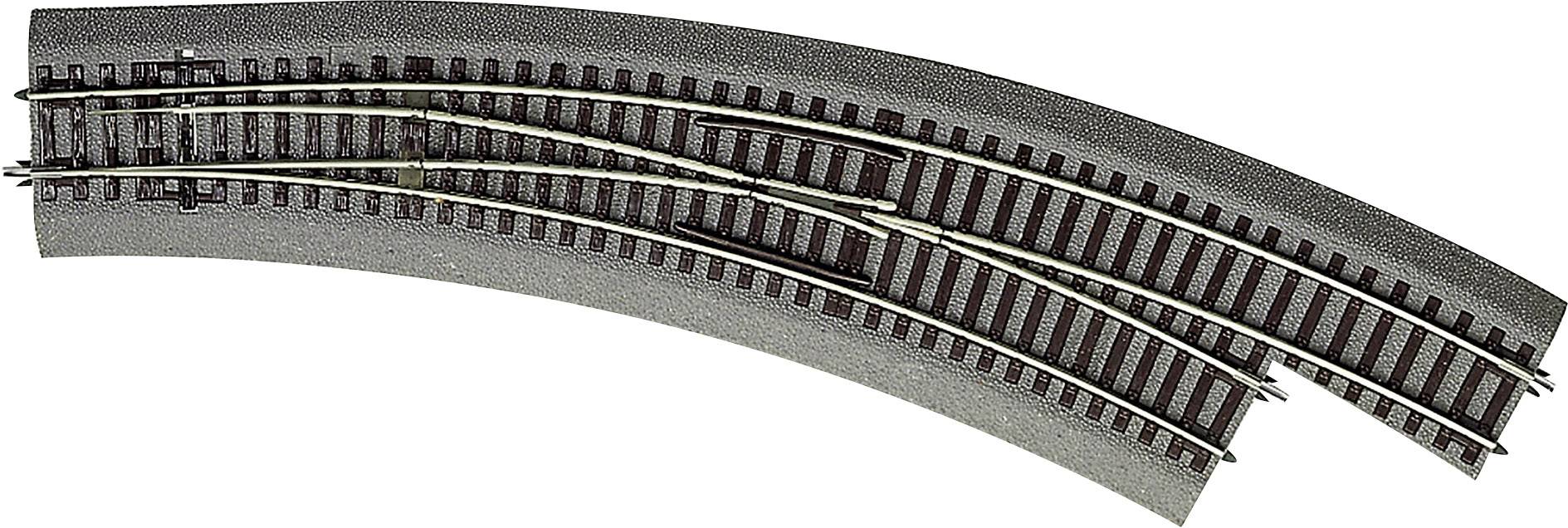 (H0) Voie Rocoline (avec ballast) 42571 Aiguillage enroulé, à droite 1 pc(s)
