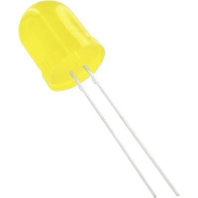HuiYuan 10003Y1D-EHB-A LED  jaune rond 10 mm 325 mcd 50 ° 20 mA  