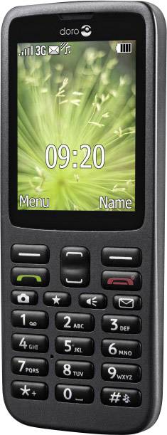 doro 5516 Téléphone portable pour séniors avec station de charge, Touche SOS graphite-1