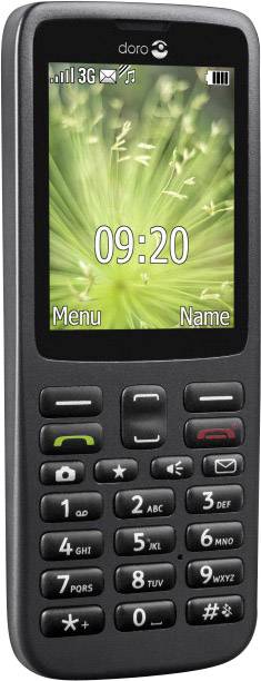 doro 5516 Téléphone portable pour séniors avec station de charge, Touche SOS graphite-2