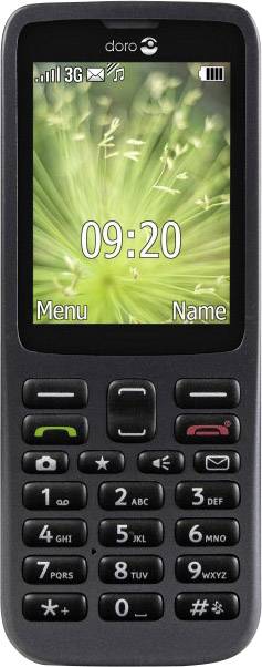 doro 5516 Téléphone portable pour séniors avec station de charge, Touche SOS graphite-3