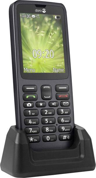doro 5516 Téléphone portable pour séniors avec station de charge, Touche SOS graphite-5