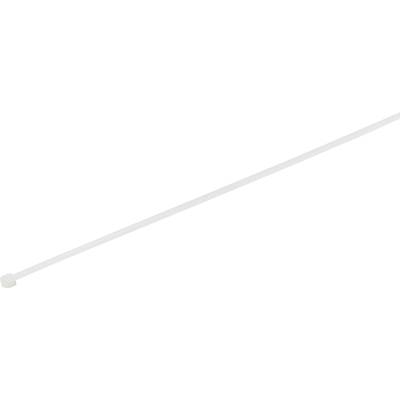 TRU COMPONENTS 1577929  Serre-câble 100 mm 2 mm blanc stabilisé à la chaleur 100 pc(s)
