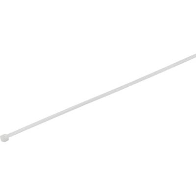 TRU COMPONENTS 1577953  Serre-câble 200 mm 2.60 mm blanc stabilisé à la chaleur 100 pc(s)