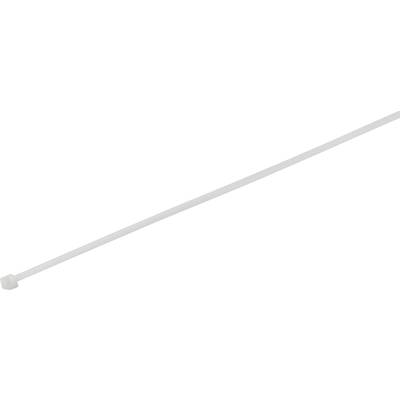 TRU COMPONENTS 1577957  Serre-câble 200 mm 2.80 mm blanc stabilisé à la chaleur 100 pc(s)