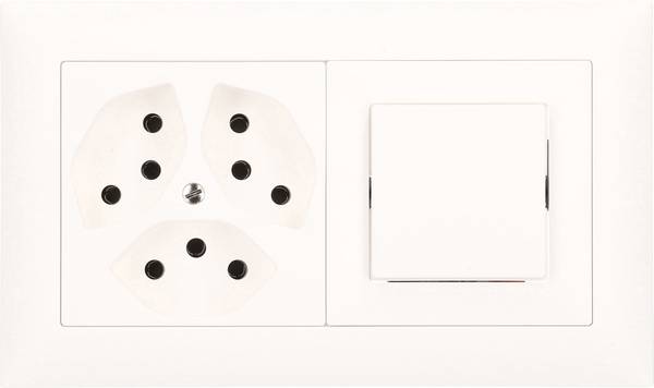 Edizio by Feller  Insert Interrupteur et prise EDIZIOdue blanc 114261 1 pc(s)