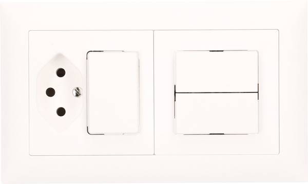 Edizio by Feller  Insert Interrupteur et prise EDIZIOdue blanc 114266 1 pc(s)
