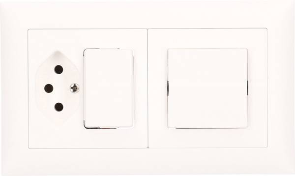 Edizio by Feller  Insert Interrupteur et prise EDIZIOdue blanc 129521 1 pc(s)