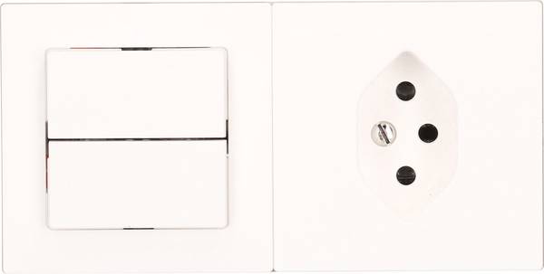Edizio by Feller  Insert Interrupteur et prise EDIZIOdue blanc 111555 1 pc(s)