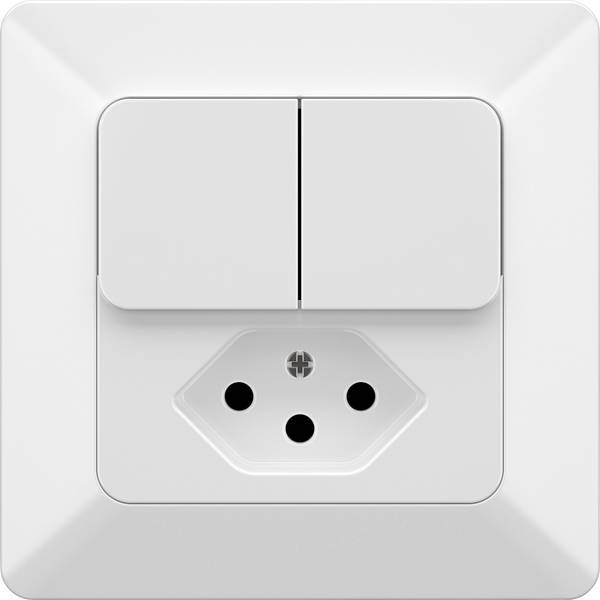 Modino Priamos  Insert Interrupteur et prise Priamos blanc 140178 1 pc(s)