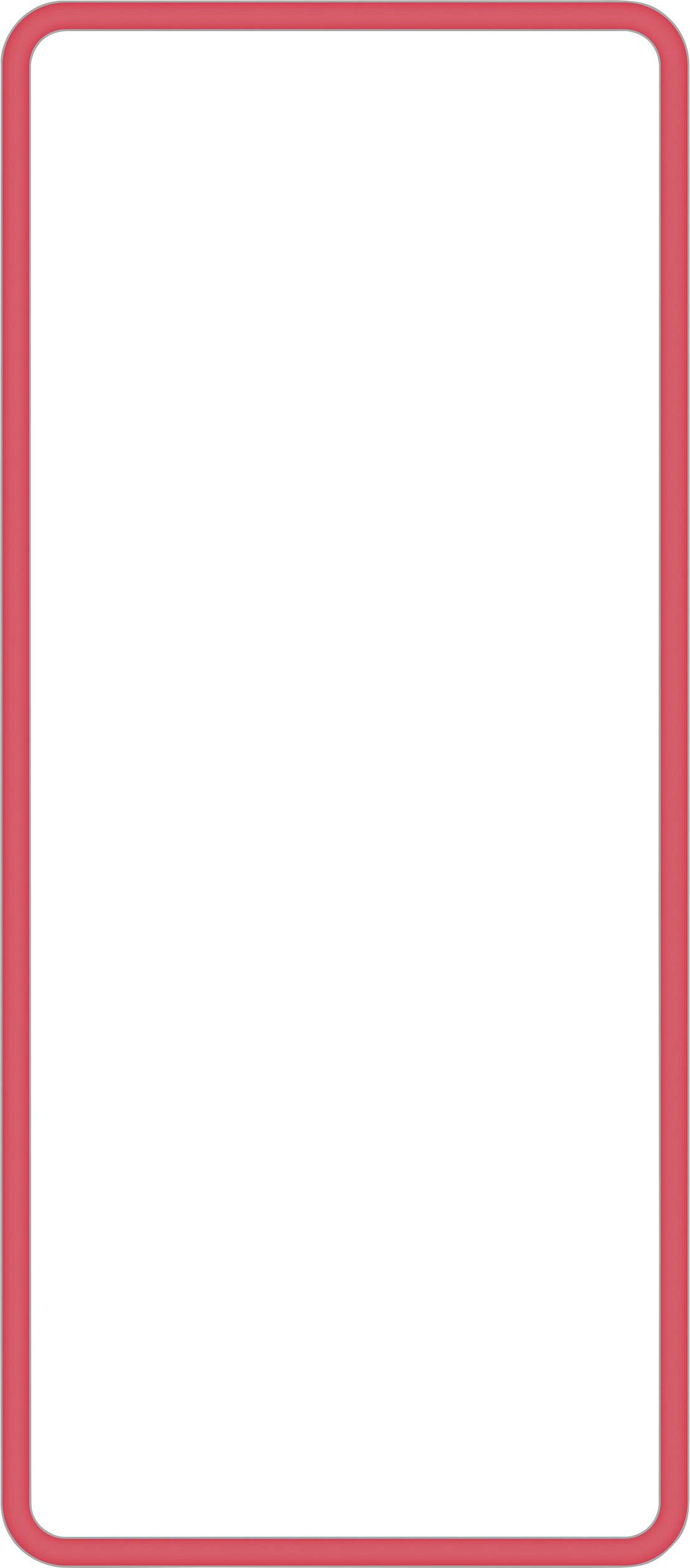 Un espace rectangulaire vide, orienté verticalement, de couleur blanche avec un contour rouge.