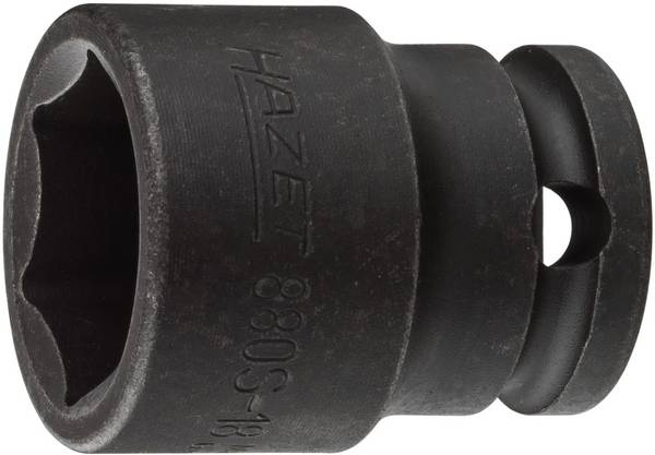Hazet 880S-18 880S-18 6 pans extérieurs Douille pour perceuse à percussion  18 mm 3/8" 18 mm   3/8" (10 mm)