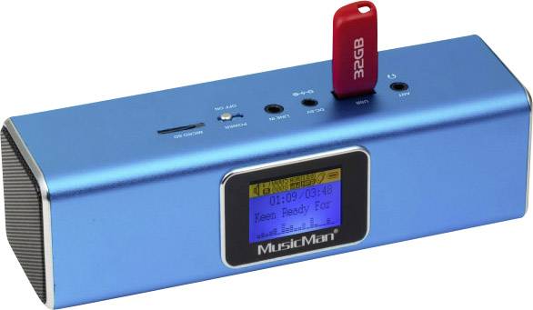 Technaxx Musicman BT-X29 Enceinte Bluetooth bleu-4
