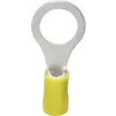 TRU COMPONENTS 1582977 Cosse à oeillet Section max.=6 mm² Ø du trou=13 mm partiellement isolé jaune 1 pc(s)