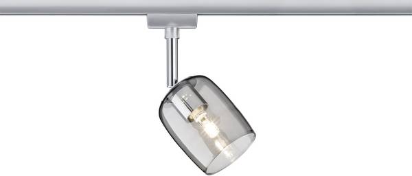 Paulmann Blossom  Luminaire sur rail haute tension URail G9   chrome (mat), verre fumé