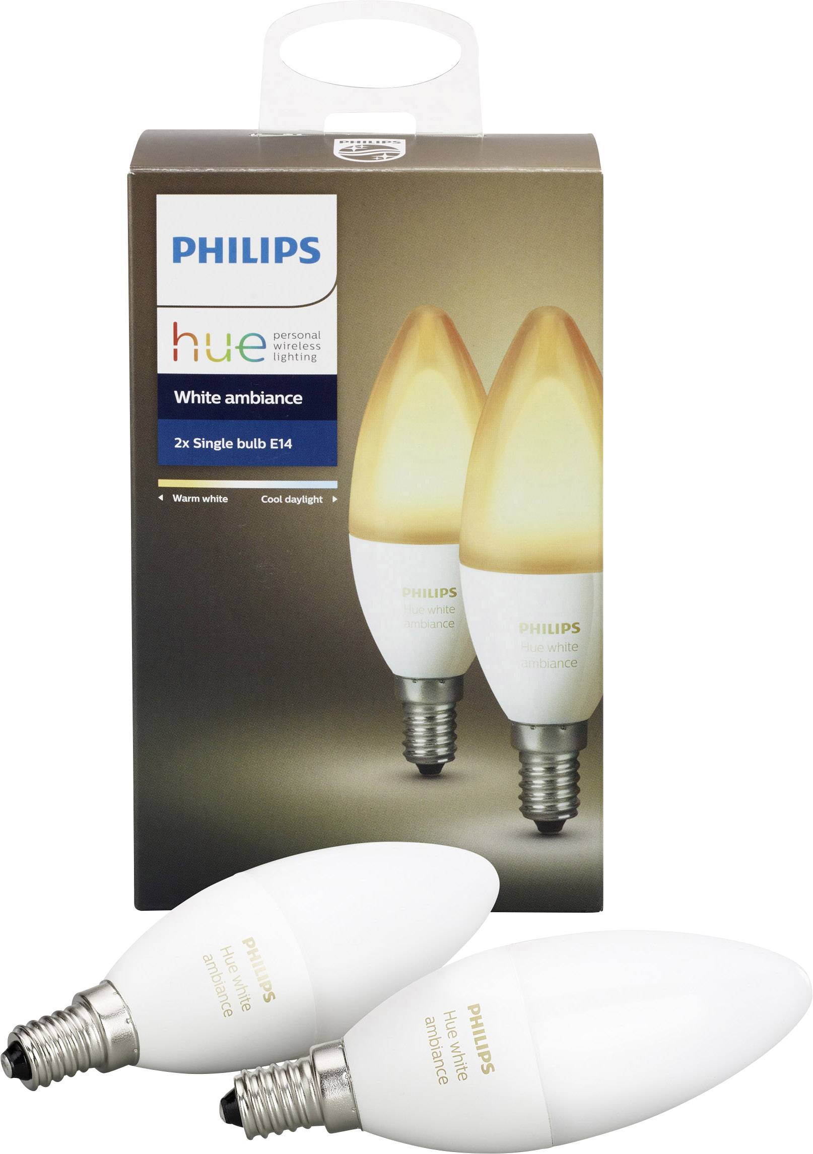 Philips Hue blanc Ambience Smart Ampoule DEL-bougie E14