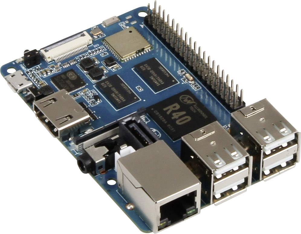 Joy-it BPM2B-Startset Banana Pi BPI-M2 Berry 1 GB 4 x 1.20 GHz avec câble HDMI, avec alimentation, avec refroidisseur, a-1