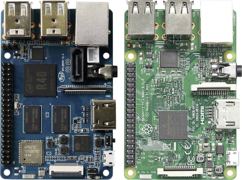 Joy-it BPM2B-Startset Banana Pi BPI-M2 Berry 1 GB 4 x 1.20 GHz avec câble HDMI, avec alimentation, avec refroidisseur, a-3