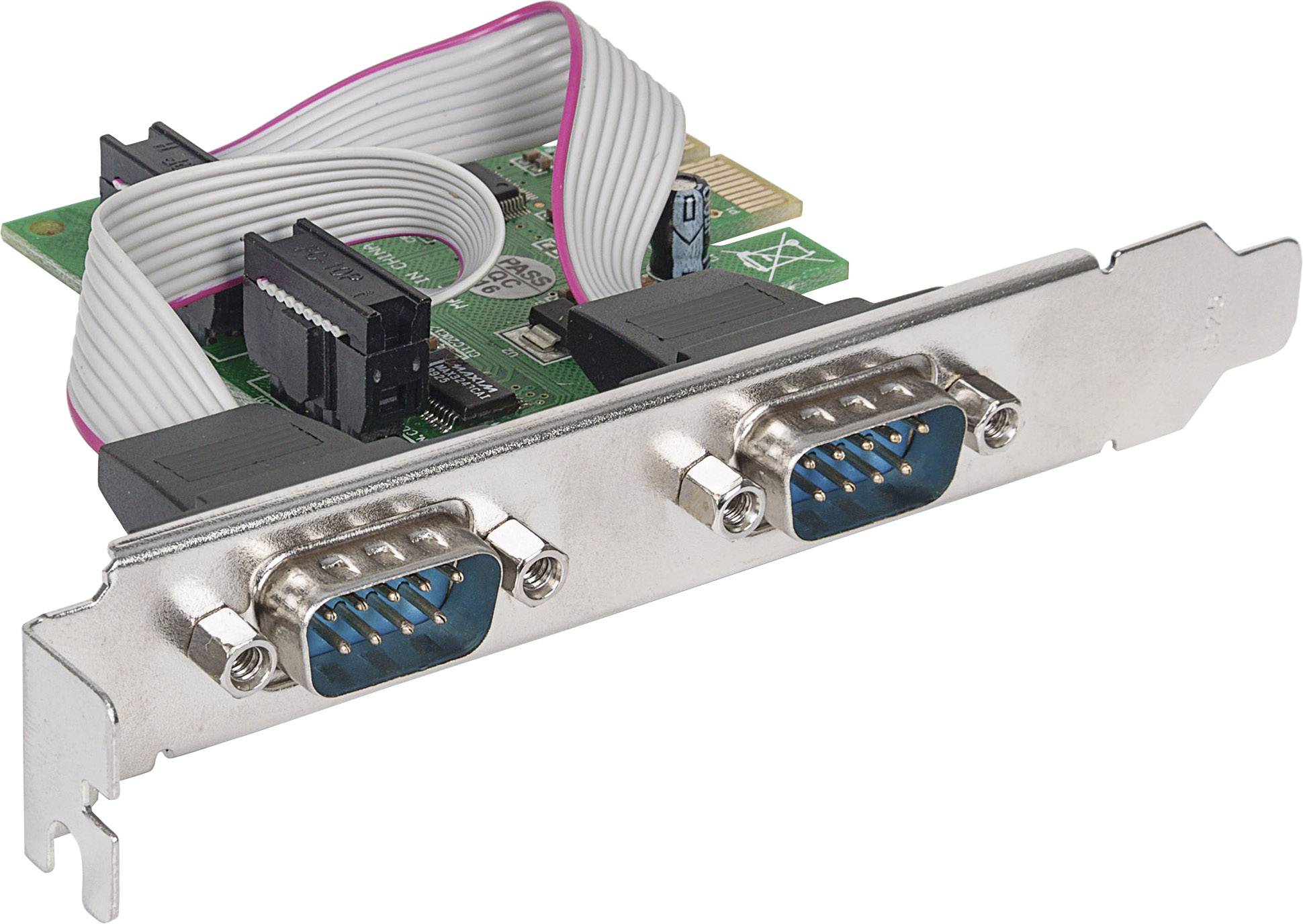 Manhattan 152082 2 ports Carte enfichable sérielle sériel (9 broches) PCIe-1