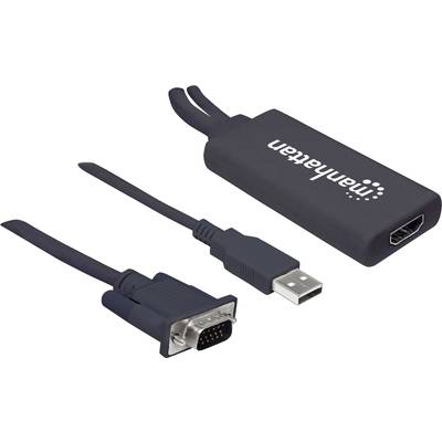 Convertisseur AV [VGA, USB 2.0 - HDMI]  Manhattan 152426