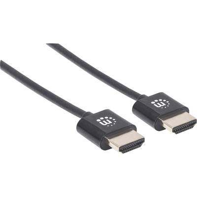 Deux câbles HDMI noirs avec fiches, adaptés pour connecter des appareils audio et vidéo.