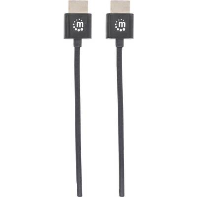 Deux câbles HDMI noirs avec des connecteurs identiques.