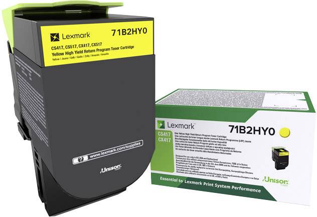 Lexmark 71B2HY0, 3500 pages, Jaune, 1 pièce(s)-0