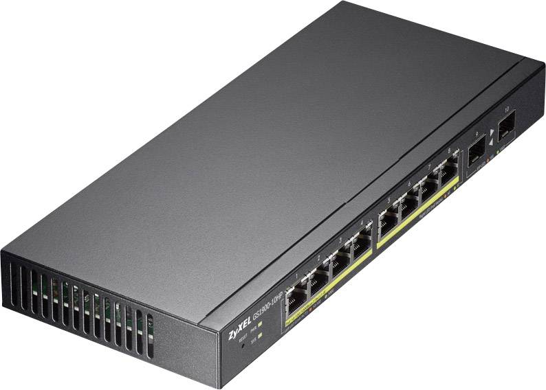 ZyXEL GS1900-10HP-EU0101F 10x GE GS1900-10HP 8x PoE Ports, 2x SFP Switch réseau 10 ports-2