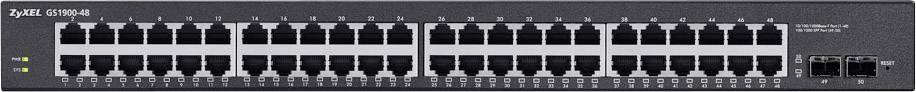 ZyXEL GS1900-48-EU0101F 19" ZyXEL 48x GE GS1900-48 SNMP Switch réseau 19" 48 ports-1